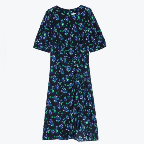 Zadig & Voltaire Rixe Bianca Silk Floral Print Dress 100% Silk $548 NWT - Picture 2 of 11